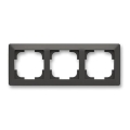ABB 3901T-A00030 137 - Moldura tripla ZONI preto fosco