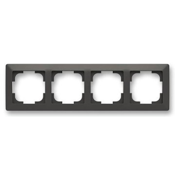 ABB 3901T-A00040 137 - Moldura para quatro módulos ZONI preto mate