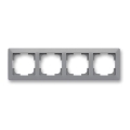 ABB 3901T-A00040 141 - Moldura quádrupla ZONI cinzenta
