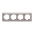 ABB 3901T-A00040 144 - Moldura quádrupla ZONI bege acinzentado