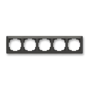 ABB 3901T-A00050 237 - Moldura quíntupla ZONI preto mate