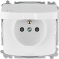 ABB 6619A-A06997 B - Tomada doméstica sem parafusos sem moldura TANGO 250V IP44 branca
