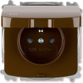 ABB 6619A-A06997 H - Tomada doméstica sem moldura TANGO 250V IP44 castanha