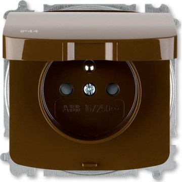 ABB 6619A-A06997 H - Tomada doméstica sem moldura TANGO 250V IP44 castanha