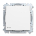 ABB 6619T-A06995 240 - Tomada doméstica sem moldura ZONI 250V IP44 branca fosca