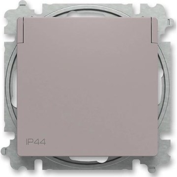 ABB 6619T-A06995 244 - Tomada residencial sem moldura ZONI 250V IP44 bege acinzentado