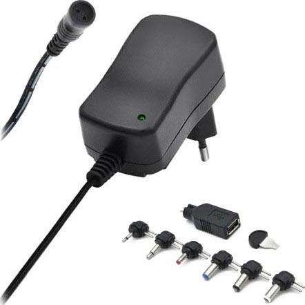 Adaptador de alimentação 600 mA 3-12V