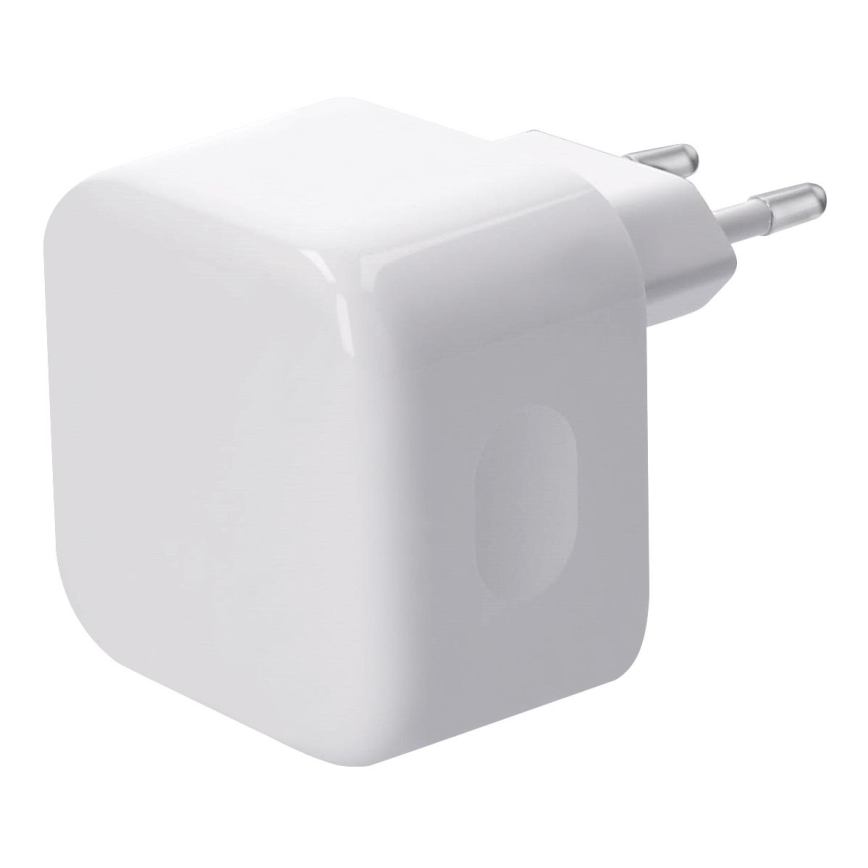 Adaptador de carregamento rápido 2xUSB-C 36W branco