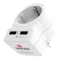 Adaptador de viagem para UK 230V + 2x porta USB