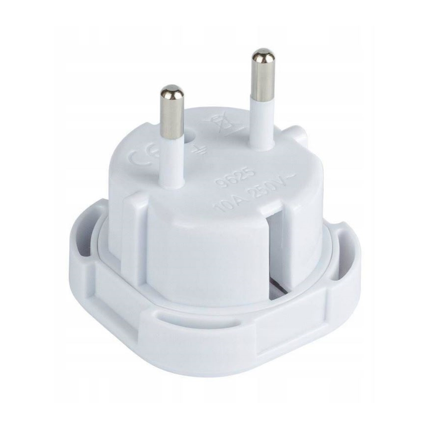 Adaptador de viagem para tomada do Reino Unido para tomada da UE
