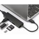 Adaptador multimédia USB-C/3xUSB 3.0/1xSD slot/1xMicroSD