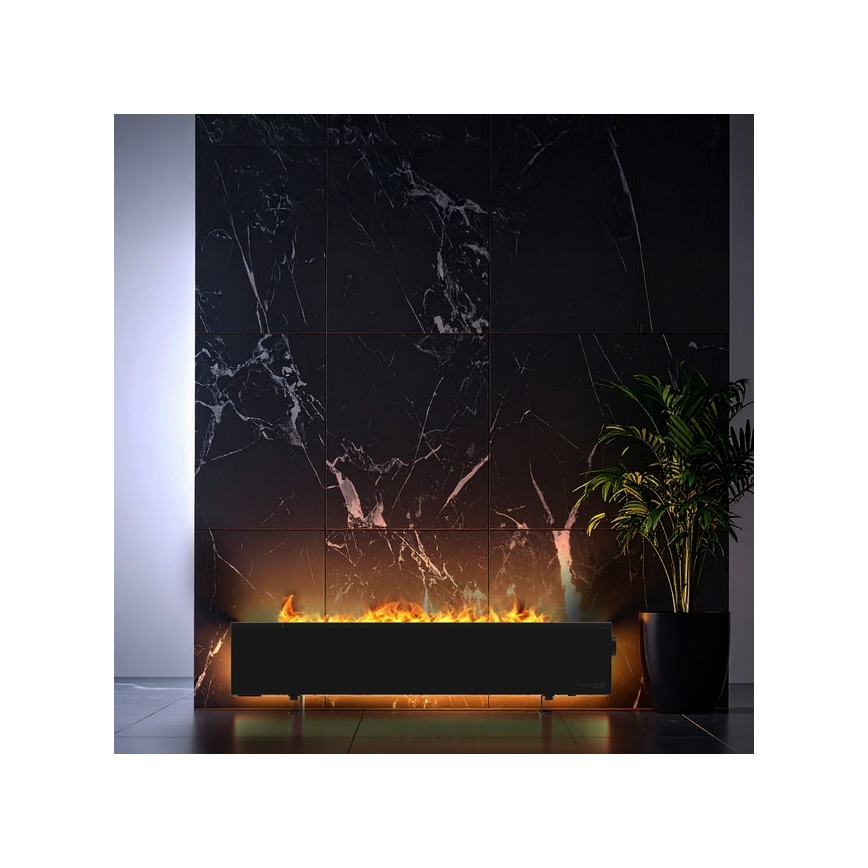 AENO - Aquecedor elétrico inteligente/convector 1000/2000 W preto