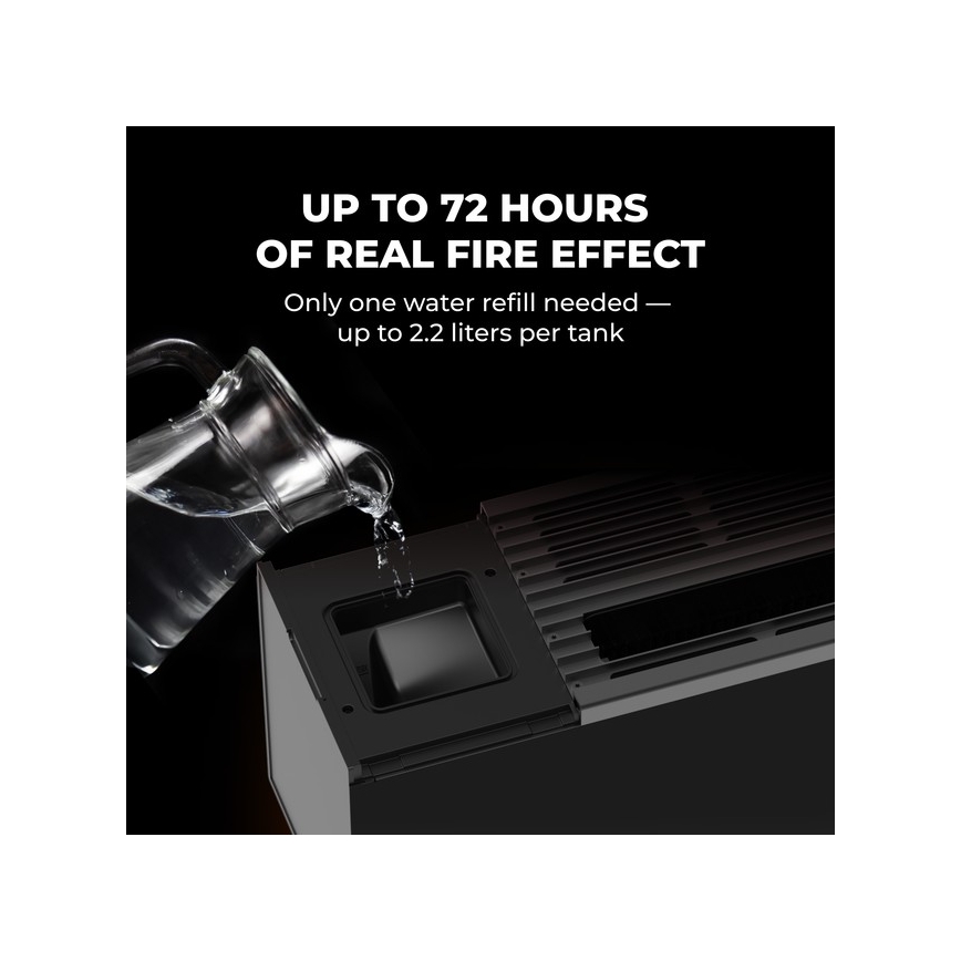 AENO - Aquecedor elétrico inteligente/convector 1000/2000 W preto