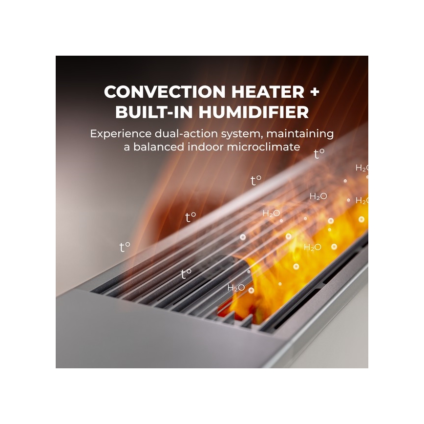 AENO - Aquecedor elétrico inteligente de resistência/convector 1000/2000W branco