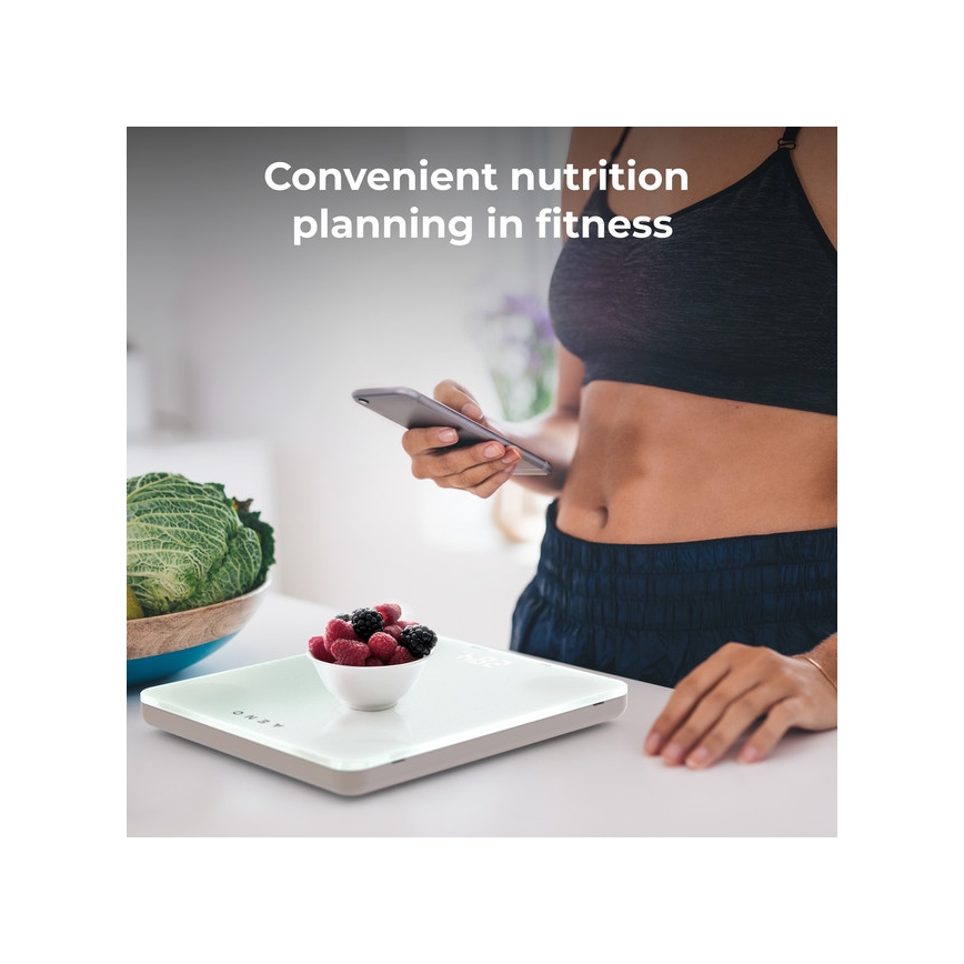 AENO - Balança de cozinha inteligente 3xAAA Bluetooth