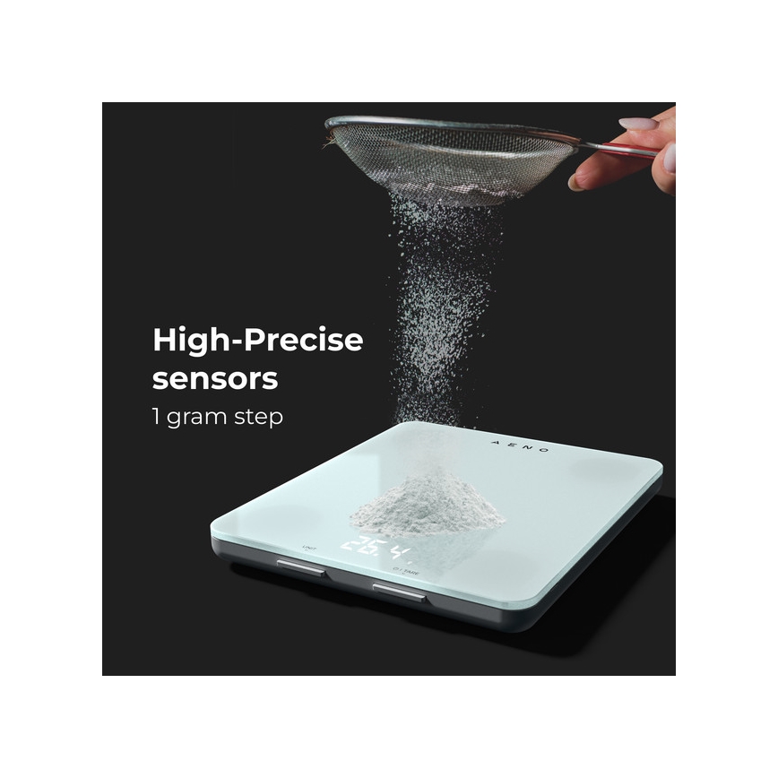 AENO - Balança de cozinha inteligente 3xAAA Bluetooth