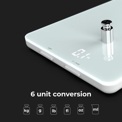 AENO - Balança de cozinha inteligente 3xAAA Bluetooth