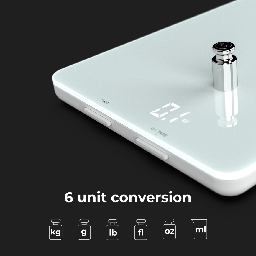 AENO - Balança de cozinha inteligente 3xAAA Bluetooth