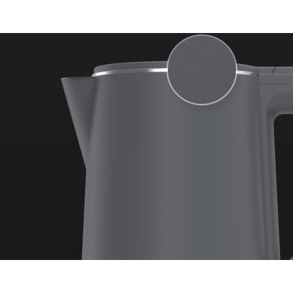 AENO - Chaleira eléctrica de fervura rápida 1,5 l 2200W/230V preta