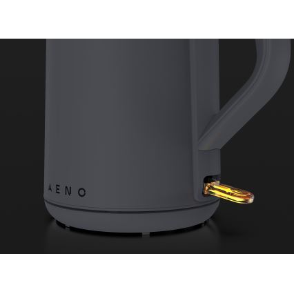 AENO - Chaleira eléctrica de fervura rápida 1,5 l 2200W/230V preta