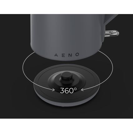 AENO - Chaleira eléctrica de fervura rápida 1,5 l 2200W/230V preta