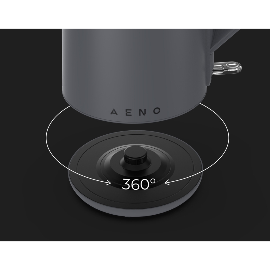 AENO - Chaleira eléctrica de fervura rápida 1,5 l 2200W/230V preta