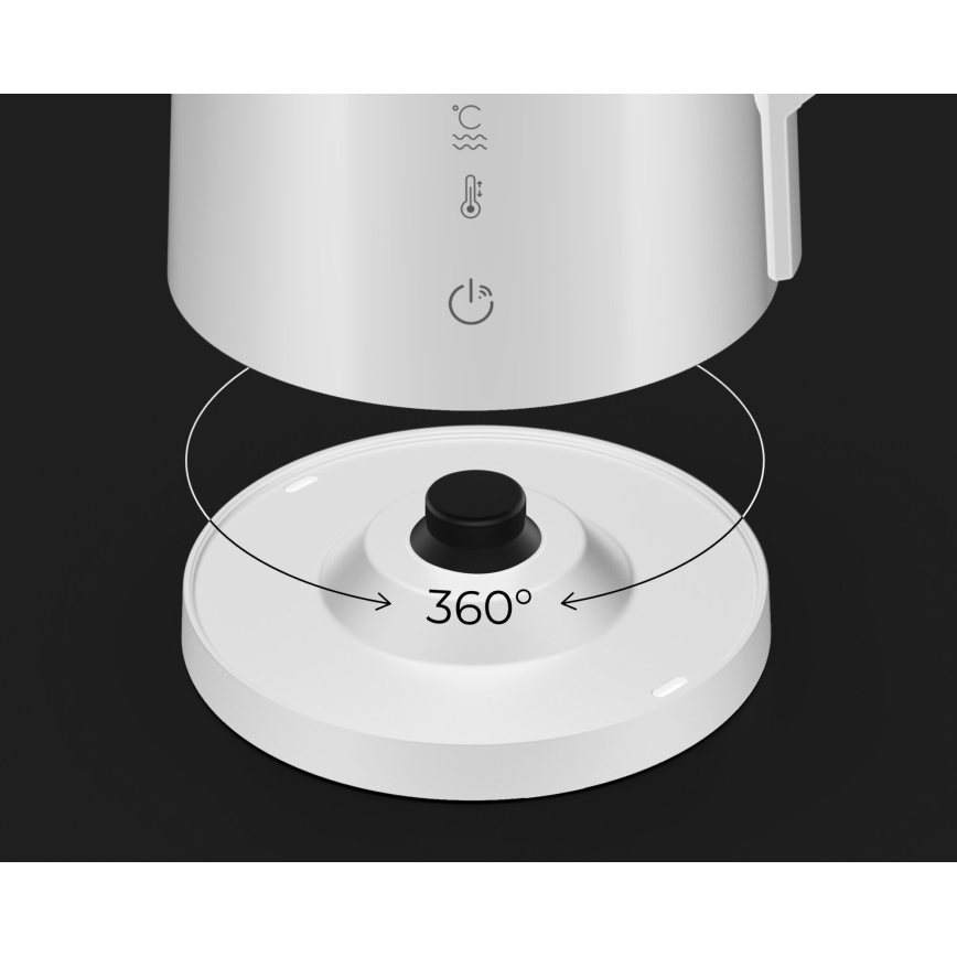 AENO - Chaleira elétrica inteligente com visor LED 1,7 l 2200W/230V branca