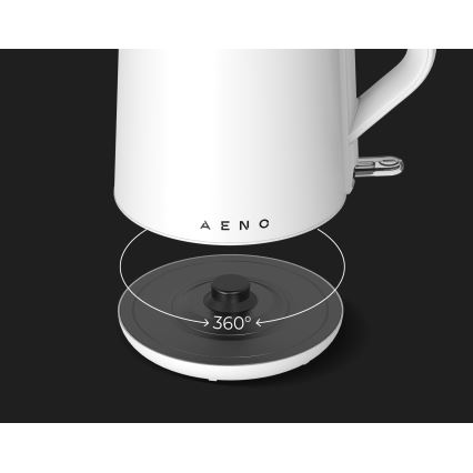 AENO - Chaleira elétrica rápida 1,5 l 2200 W/230 V branca