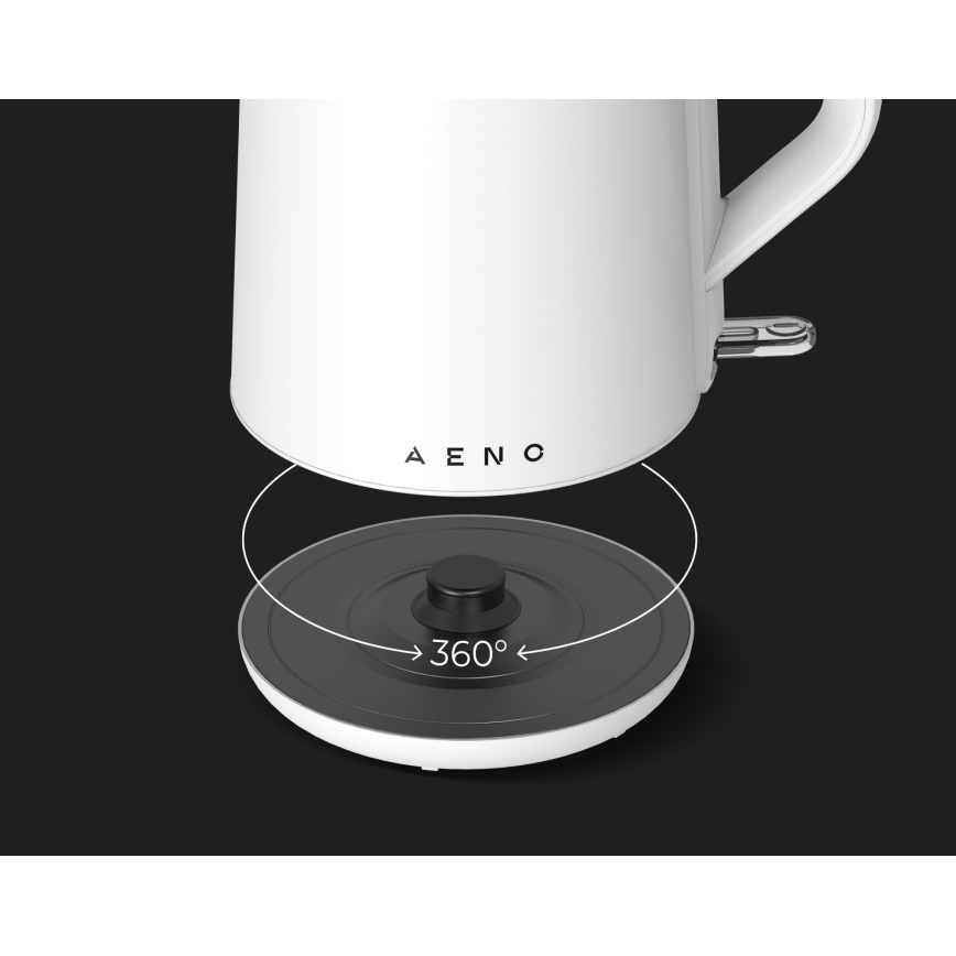 AENO - Chaleira elétrica rápida 1,5 l 2200 W/230 V branca
