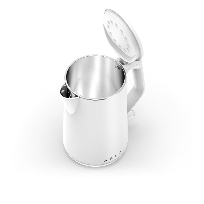 AENO - Chaleira elétrica rápida 1,5 l 2200 W/230 V branca