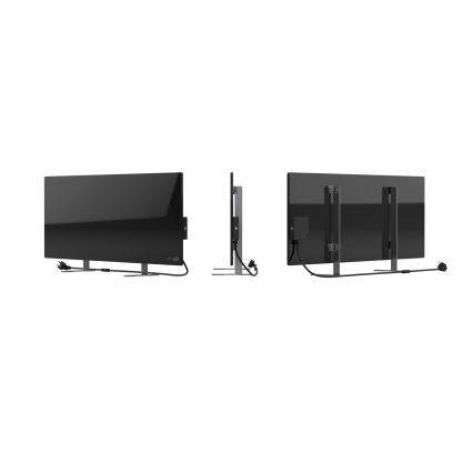 AENO - Painel elétrico de infravermelhos inteligente 700W temporizador/termóstato IP44 Wi-fi preto