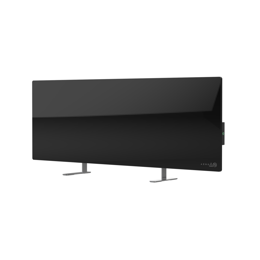 AENO - Painel elétrico de infravermelhos inteligente 700W temporizador/termóstato IP44 Wi-fi preto