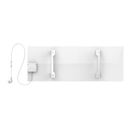 AENO - Painel infravermelho elétrico inteligente 700 W com temporizador/termostato IP44 Wi-Fi branco