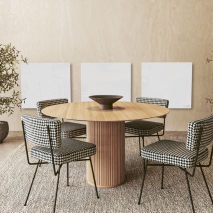 AENO - Painel infravermelho elétrico inteligente 500W temporizador/termostato Wi-Fi branco