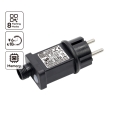 Aigostar - Adaptador de alimentação para exterior 9W/31V/8 funções IP44 preto