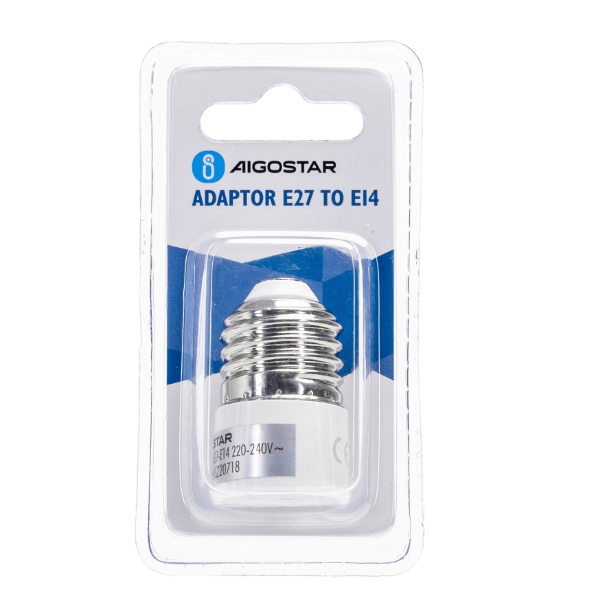 Aigostar - Adaptador de E27 para soquete E14