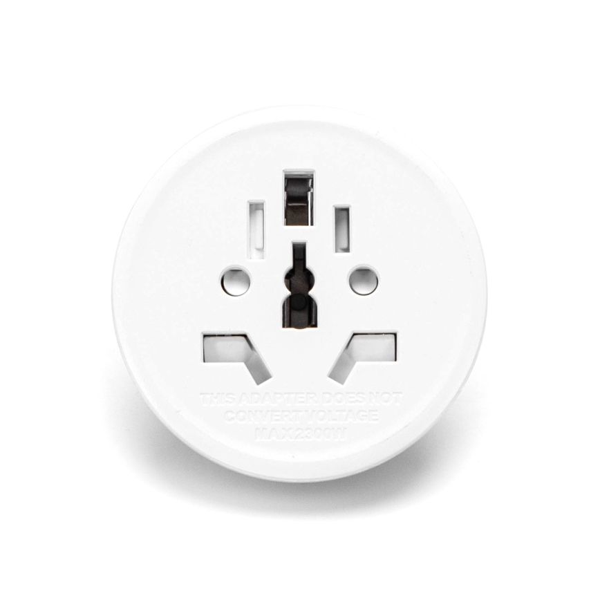 Aigostar - Adaptador de viagem para a UE, branco