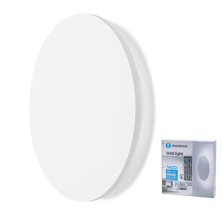 Aigostar - Aplique de parede LED/12W/230V 6500K 25 cm branco