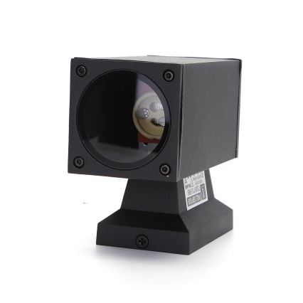 Aigostar - Aplique de parede para exterior 1xGU10/230V IP65 preto quadrado