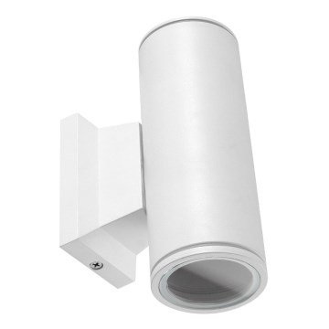 Aigostar - Aplique de parede para exterior 2xGU10/230V IP65 branco redondo