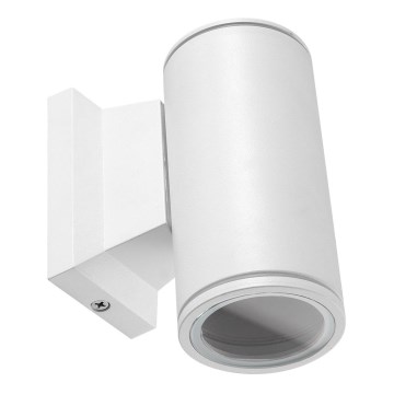 Aigostar - Aplique de parede para exterior redondo 1xGU10/230V IP65 branco