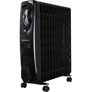 Aigostar - Aquecedor a óleo com 13 aletas 2500W/230V preto