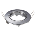 Aigostar - Aro para luminária de embutir GU10 Ø 8,2 cm cromado brilhante