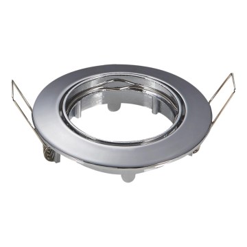 Aigostar - Aro para luminária de embutir GU10 Ø 8,2 cm cromado brilhante
