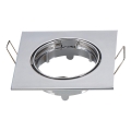 Aigostar - Aro para luminária embutida GU10 8,2x8,2 cm cromado brilhante