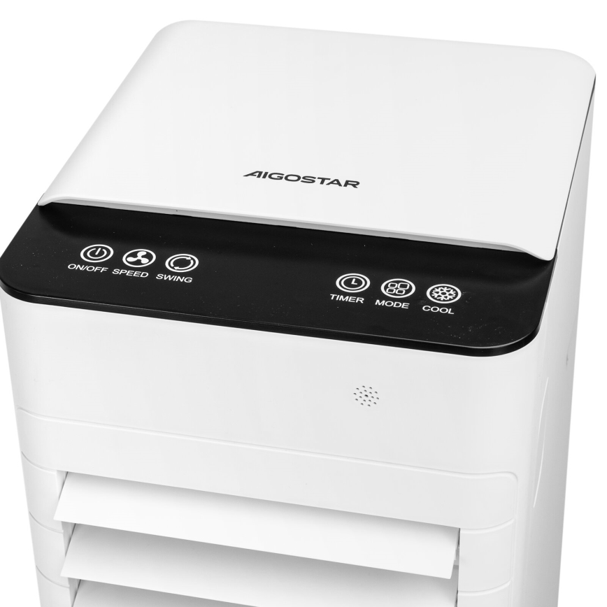 Aigostar - Arrefecedor de ar 80W/230V branco + comando
