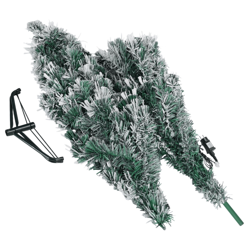 Aigostar - Árvore de Natal LED para exterior 245xLED/8 funções 2,1 m IP44 branco quente