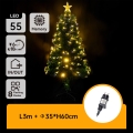 Aigostar - Árvore de Natal LED para exterior LED/3,6W/230V 60 cm IP44 luz branca quente
