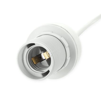 Aigostar - Cabo de alimentação 1xE27/60W/250V branco