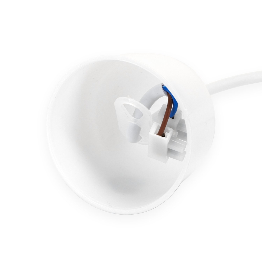 Aigostar - Cabo de alimentação 1xE27/60W/250V branco